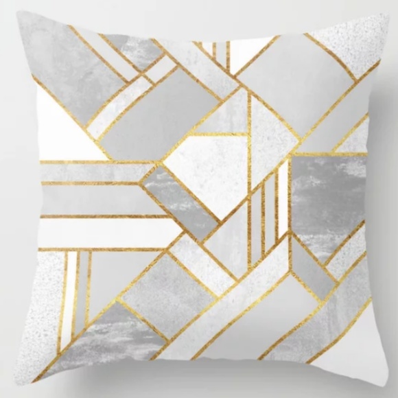 Boutique Accessories - 17.5x17.5 SET of 2 Gold City Throw Pillow Covers